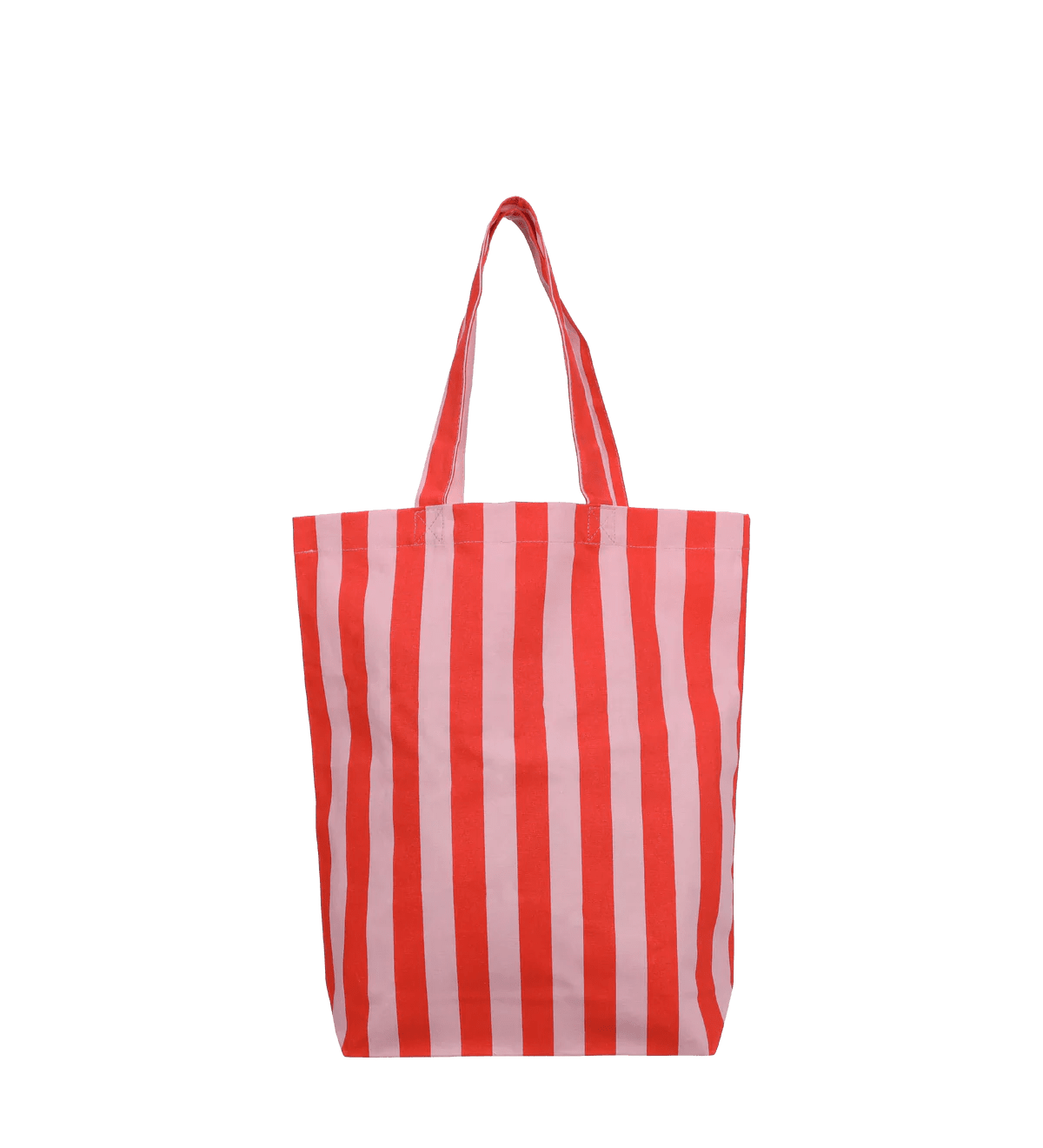 Plátěná taška KADO DESIGN Stripes Poppy Red + Litchi | Lavly.cz
