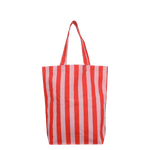 Plátěná taška KADO DESIGN Stripes Poppy Red + Litchi | Lavly.cz