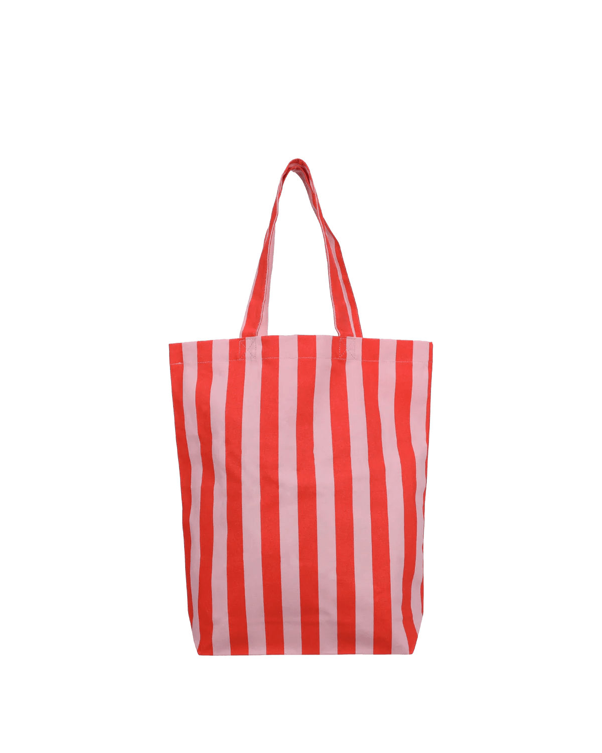 Plátěná taška KADO DESIGN Stripes Poppy Red + Litchi | Lavly.cz