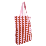 Plátěná taška KADO DESIGN Wavy Light Fuchsia / Rust | Lavly.cz