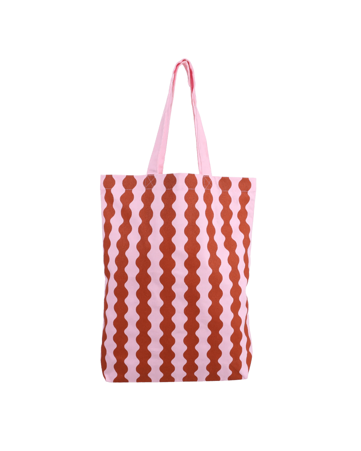 Plátěná taška KADO DESIGN Wavy Light Fuchsia / Rust | Lavly.cz