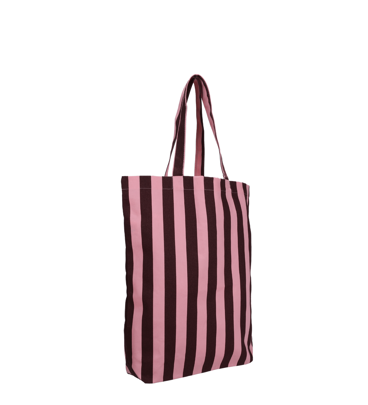 Plátěná taška TINNE+MIA Stripes Chocolate + Bubblegum | Lavly.cz