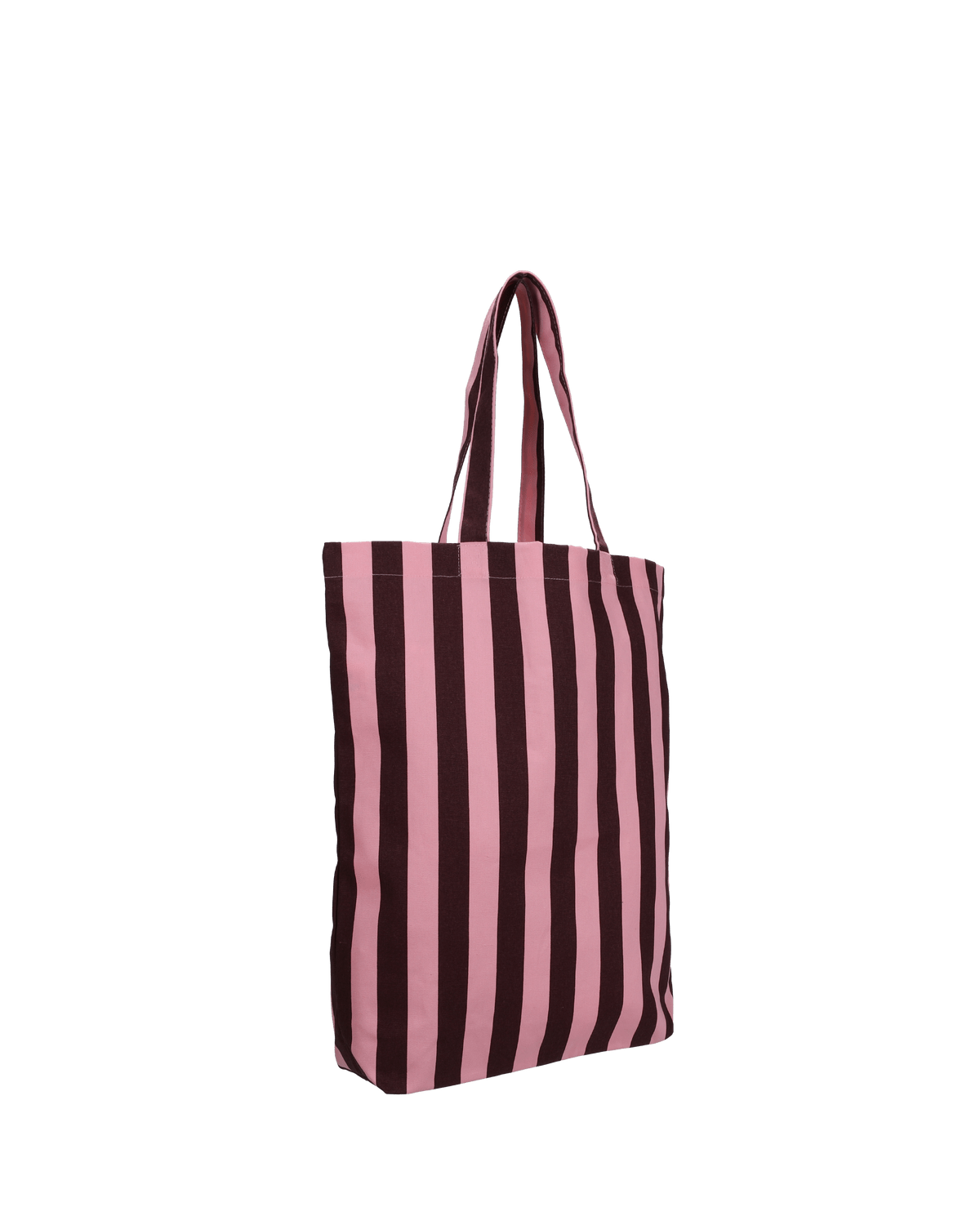 Plátěná taška TINNE+MIA Stripes Chocolate + Bubblegum | Lavly.cz