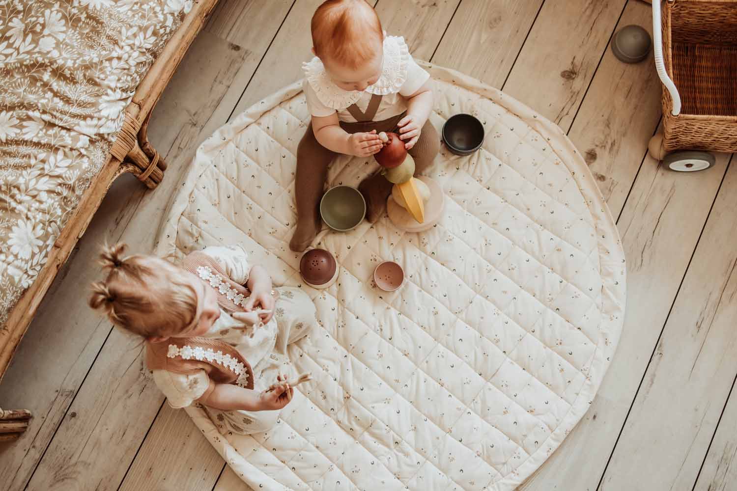 PLAY&GO BABY Organic Hrací podložka / Vak na hračky / Taška Moon | Lavly.cz