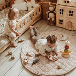 PLAY&GO BABY Organic Hrací podložka / Vak na hračky / Taška Stripes Brown | Stylové doplňky pro děti a ženy | Lavly.cz