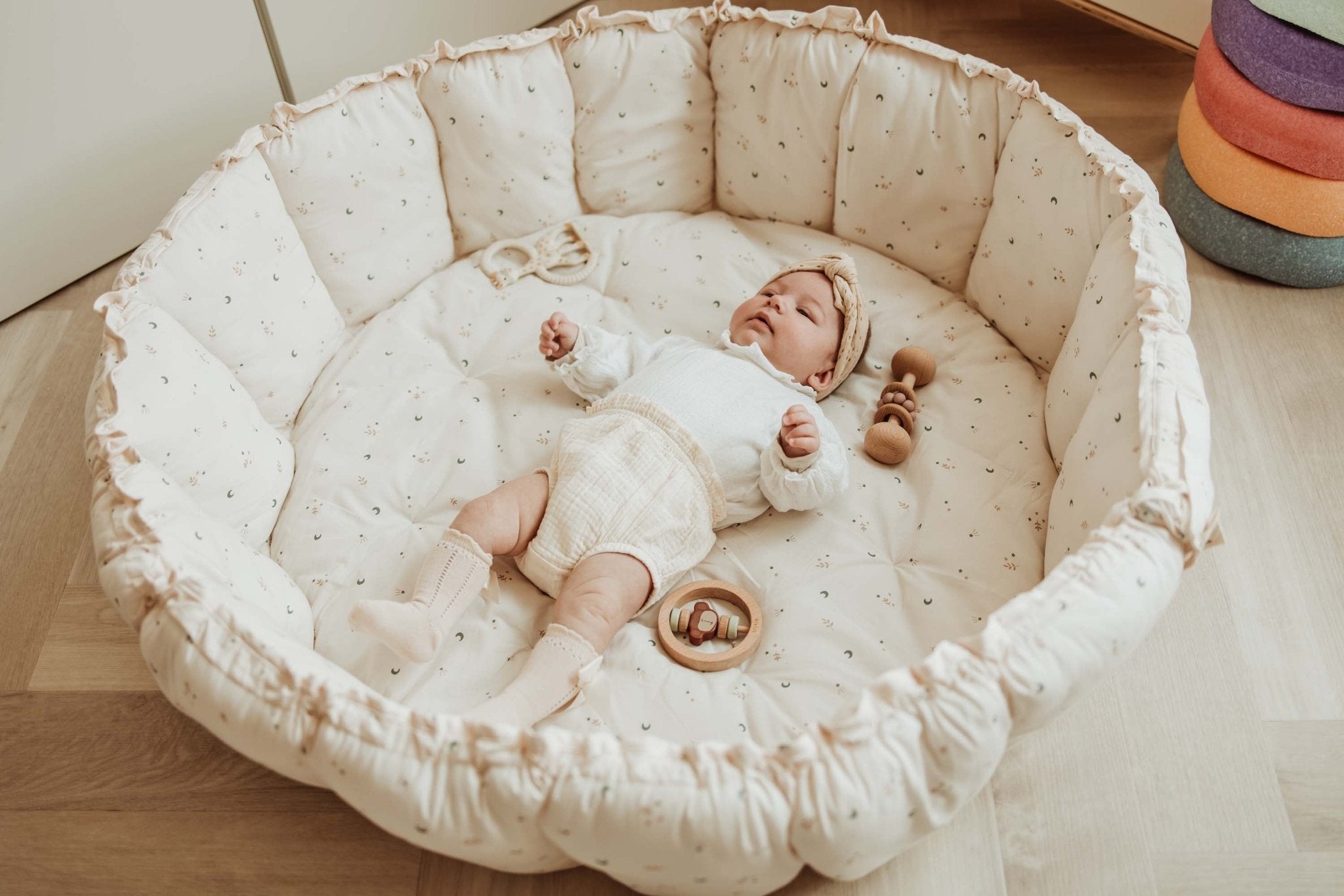 PLAY&GO Bloom Hrací podložka / Hnízdečko Moon | Stylové doplňky pro děti a ženy | Lavly.cz