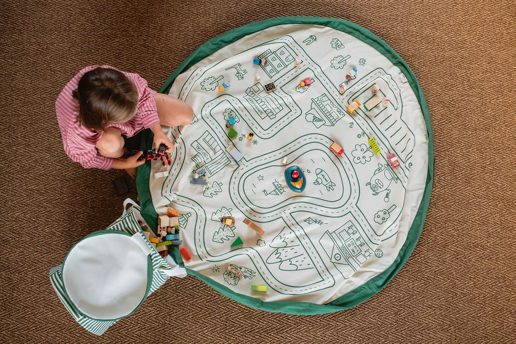 PLAY&GO Hrací podložka / vak na hračky Soo Roadmap | Lavly.cz