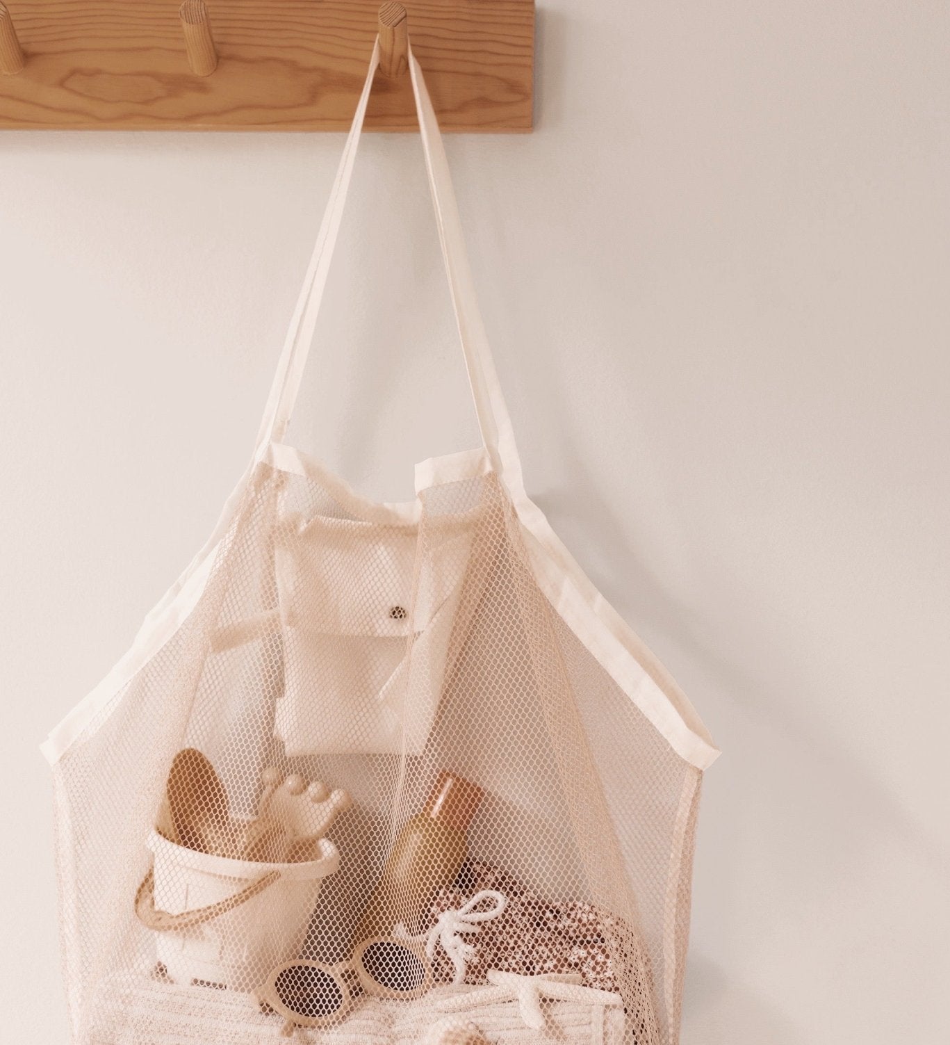 Plážová taška XL MRS. ERTHA Ivory | Lavly.cz