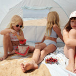 Plážový stan SPF40 LIEWOOD Cassie Proužky Pure Sky / Creme de la Creme | Lavly.cz