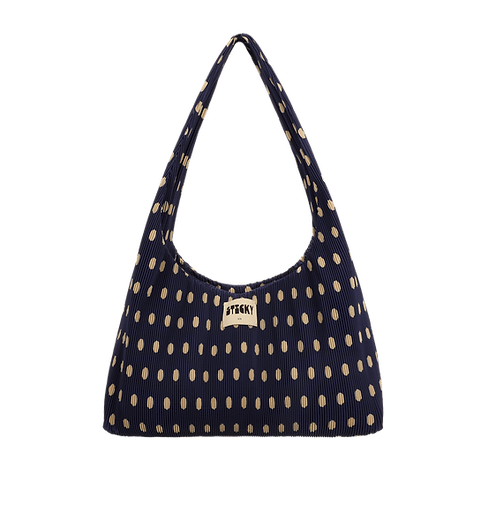Plisovaná taška THE STICKY SIS CLUB Dots Marine + Marzipan | Lavly.cz