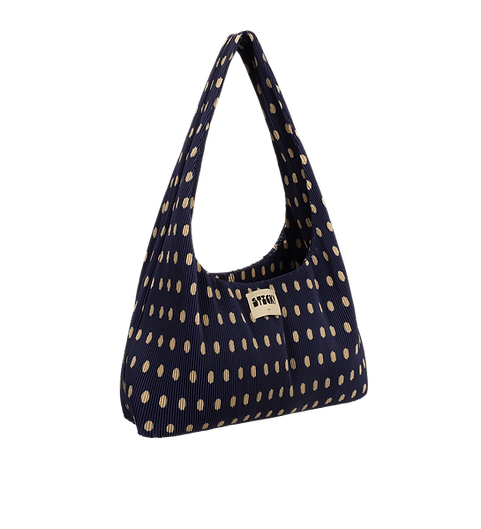 Plisovaná taška THE STICKY SIS CLUB Dots Marine + Marzipan | Lavly.cz