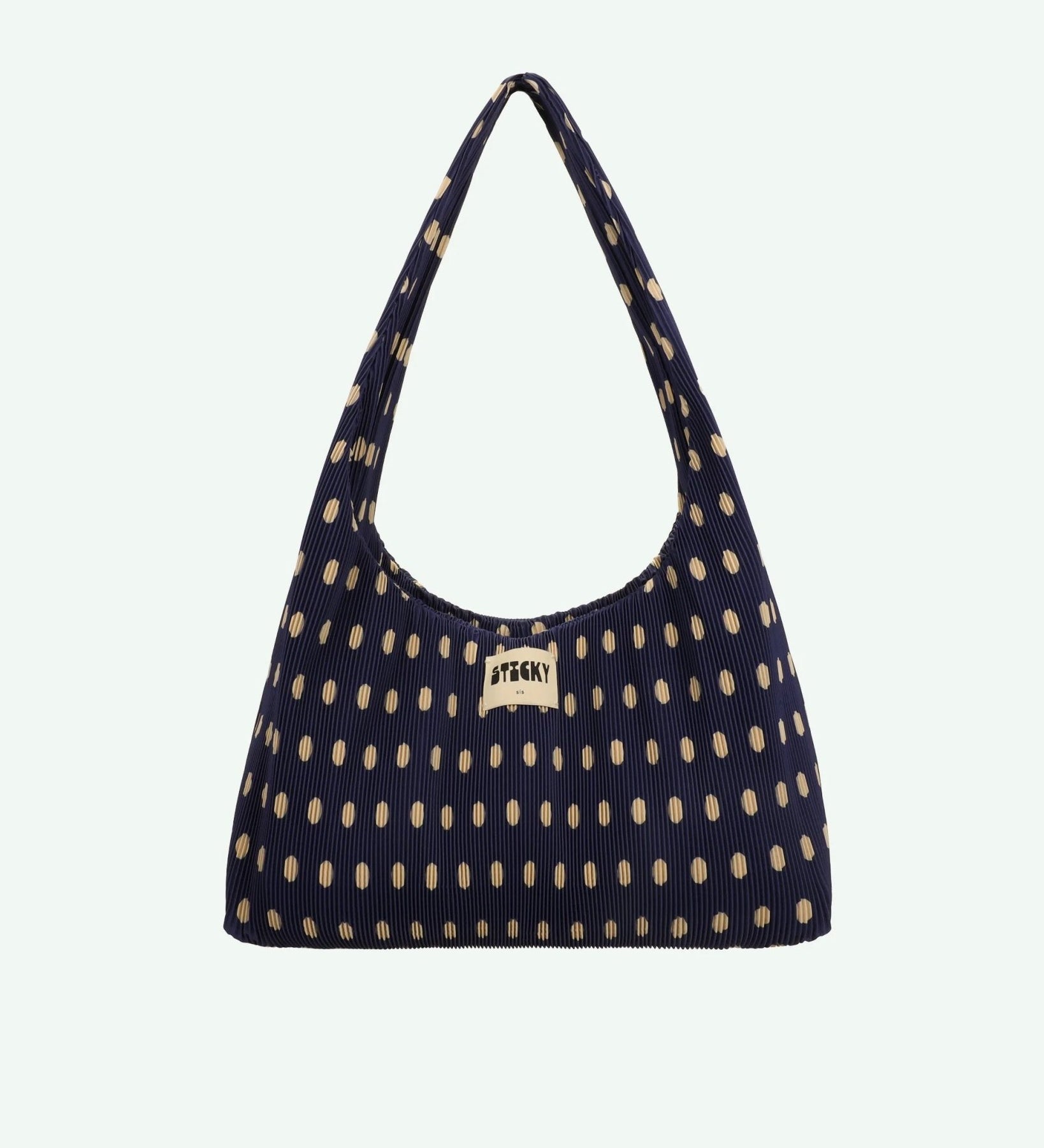 Plisovaná taška THE STICKY SIS CLUB Dots Marine + Marzipan | Lavly.cz