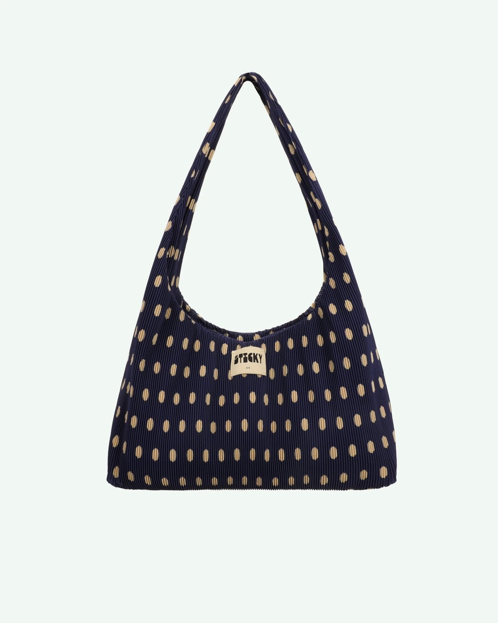 Plisovaná taška THE STICKY SIS CLUB Dots Marine + Marzipan | Lavly.cz