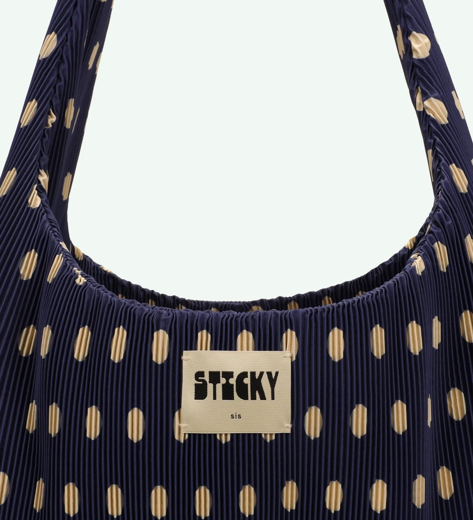 Plisovaná taška THE STICKY SIS CLUB Dots Marine + Marzipan | Lavly.cz