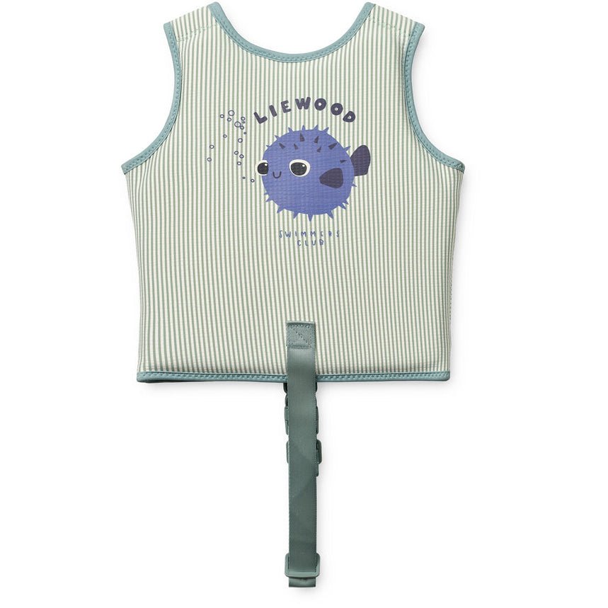 Plovací vesta LIEWOOD Dove Seersusucker Peppermint / Sandy | Lavly.cz