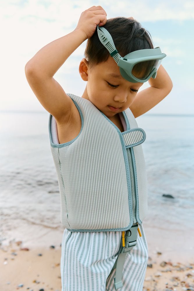 Plovací vesta LIEWOOD Dove Seersusucker Peppermint / Sandy | Lavly.cz