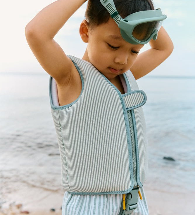 Plovací vesta LIEWOOD Dove Seersusucker Peppermint / Sandy | Lavly.cz