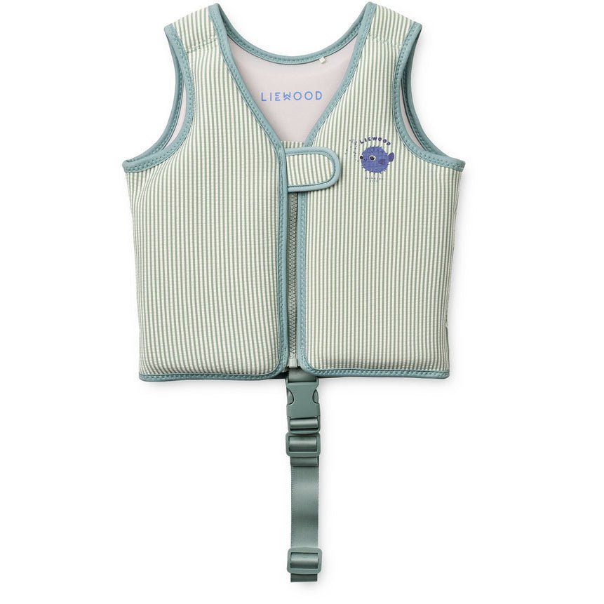 Plovací vesta LIEWOOD Dove Seersusucker Peppermint / Sandy | Lavly.cz