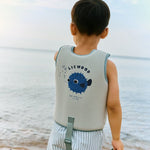 Plovací vesta LIEWOOD Dove Seersusucker Peppermint / Sandy | Lavly.cz