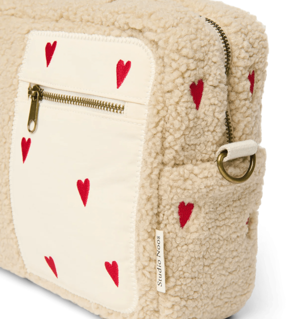 Přebalovací organizér STUDIO NOOS Ecru Teddy Hearts | Lavly.cz