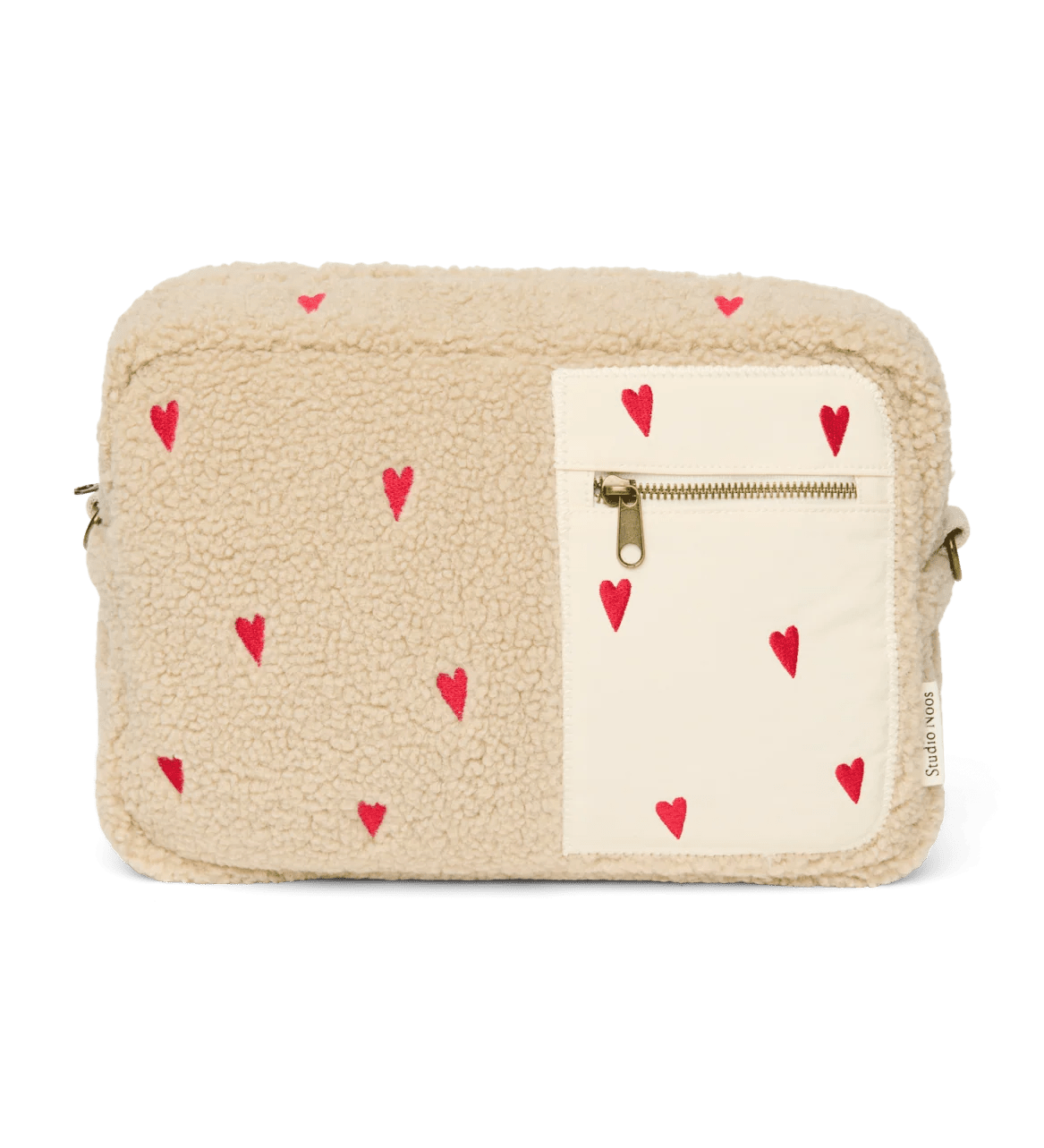 Přebalovací organizér STUDIO NOOS Ecru Teddy Hearts | Lavly.cz