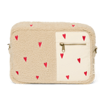 Přebalovací organizér STUDIO NOOS Ecru Teddy Hearts | Lavly.cz