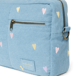 Přebalovací organizér STUDIO NOOS Light Blue Hearts Denim | Lavly.cz
