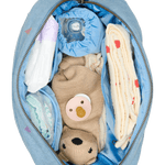 Přebalovací organizér STUDIO NOOS Light Blue Hearts Denim | Lavly.cz