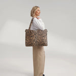 Přebalovací taška STUDIO NOOS Brown Leopard Cotton | Lavly.cz