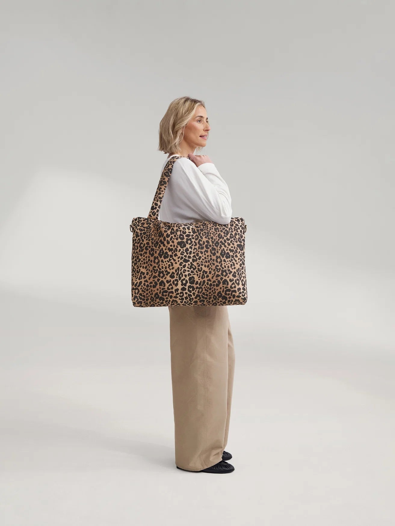 Přebalovací taška STUDIO NOOS Brown Leopard Cotton | Lavly.cz