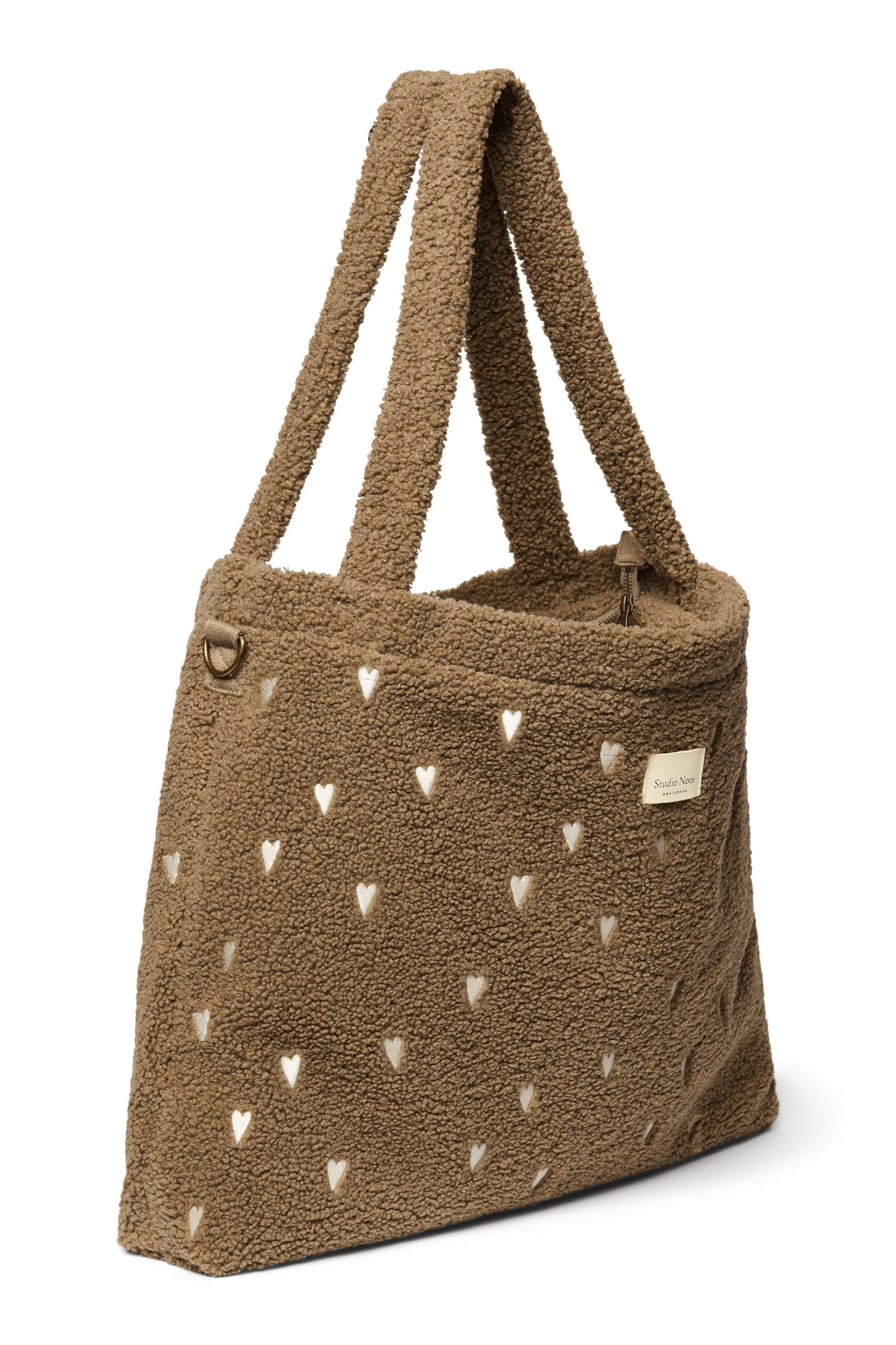 Přebalovací taška STUDIO NOOS Brown Teddy Hearts | Stylové doplňky pro děti a ženy | Lavly.cz