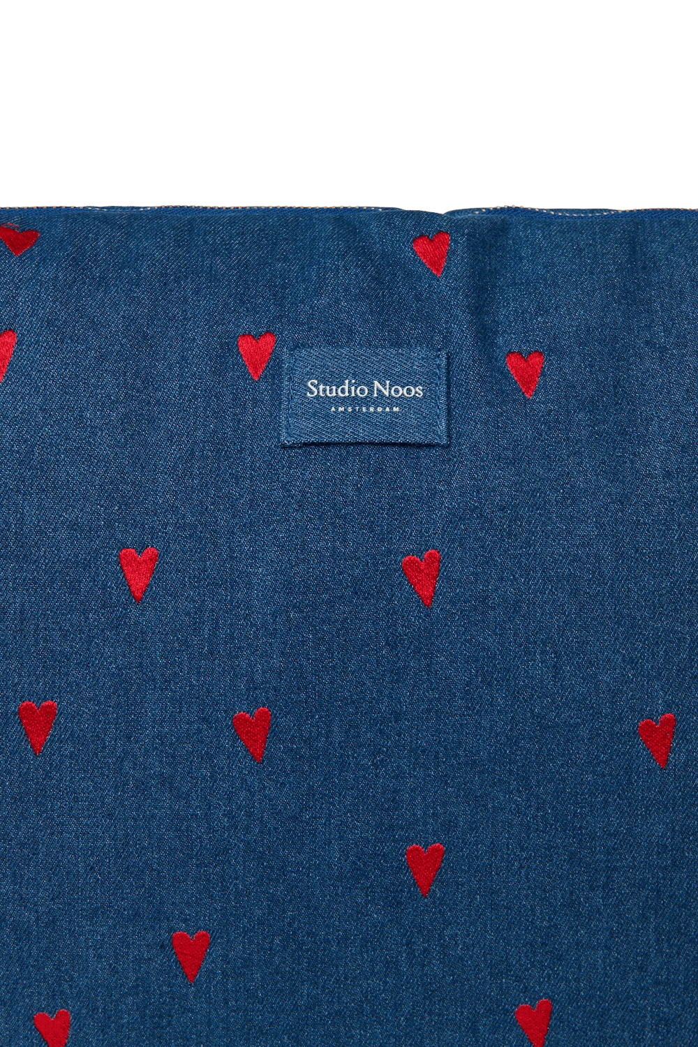 Přebalovací taška STUDIO NOOS Dark Blue Red Hearts Denim | Lavly.cz