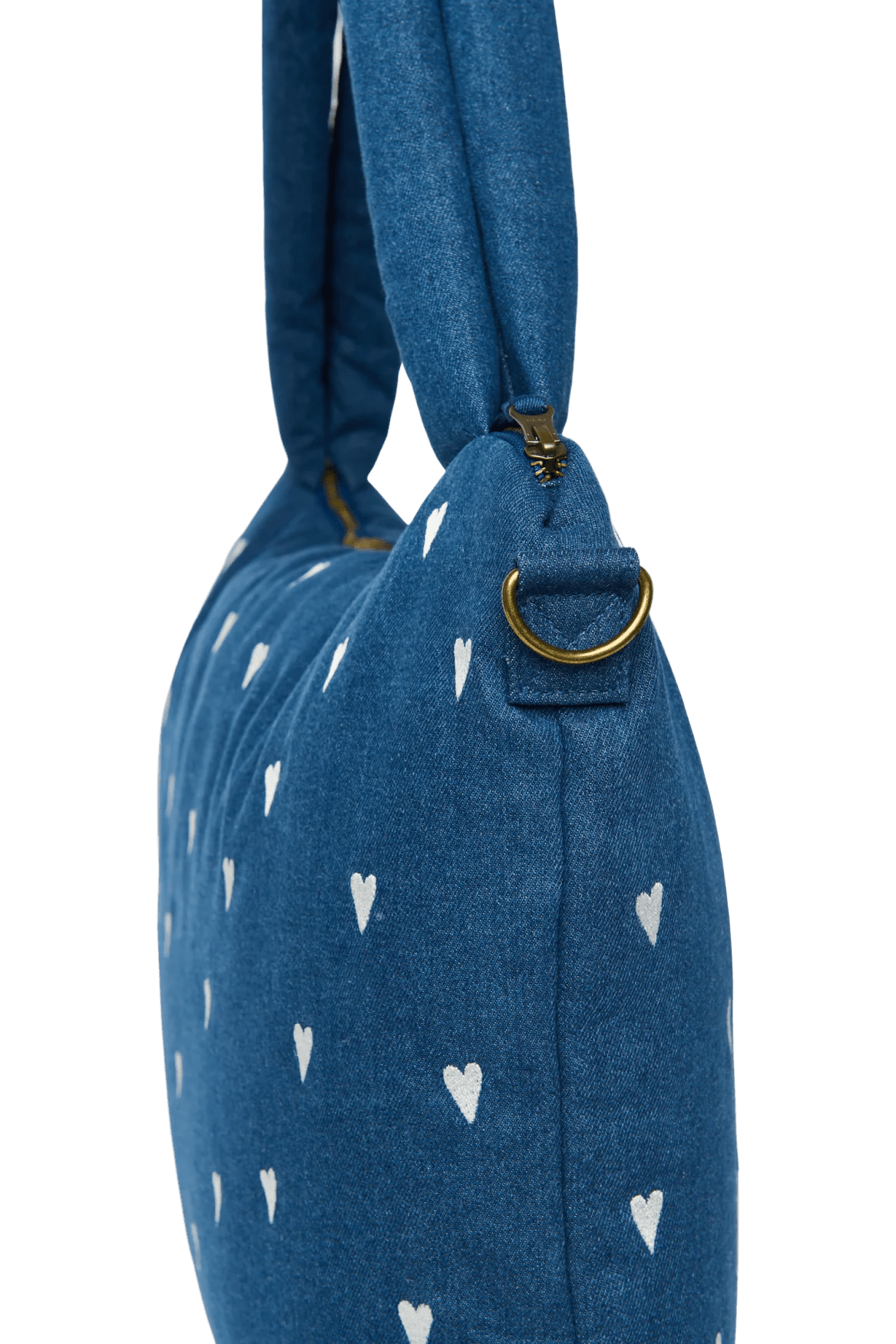 Přebalovací taška STUDIO NOOS Dark Blue White Hearts Denim | Lavly.cz