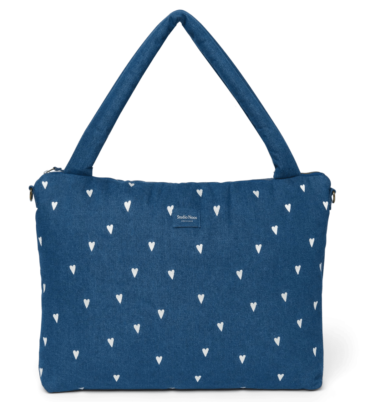 Přebalovací taška STUDIO NOOS Dark Blue White Hearts Denim | Lavly.cz
