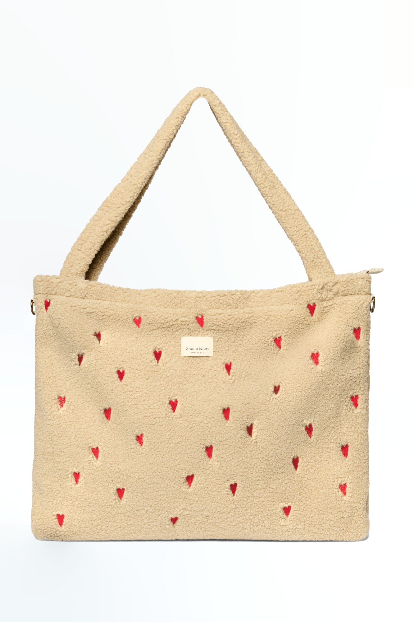 Přebalovací taška STUDIO NOOS Ecru Teddy Hearts | Stylové doplňky pro děti a ženy | Lavly.cz