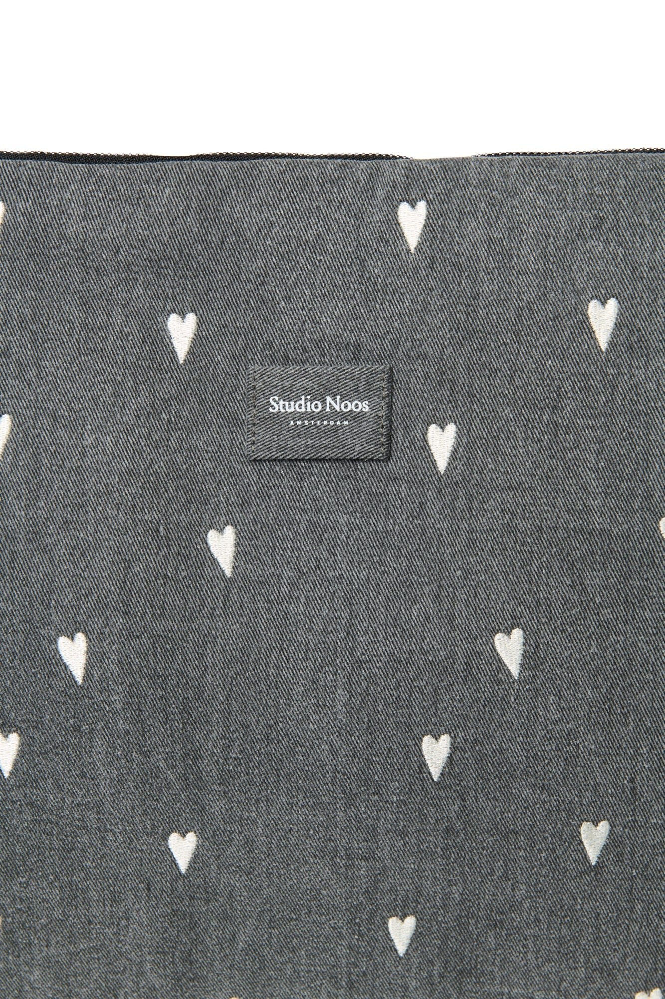 Přebalovací taška STUDIO NOOS Grey Denim Hearts | Lavly.cz