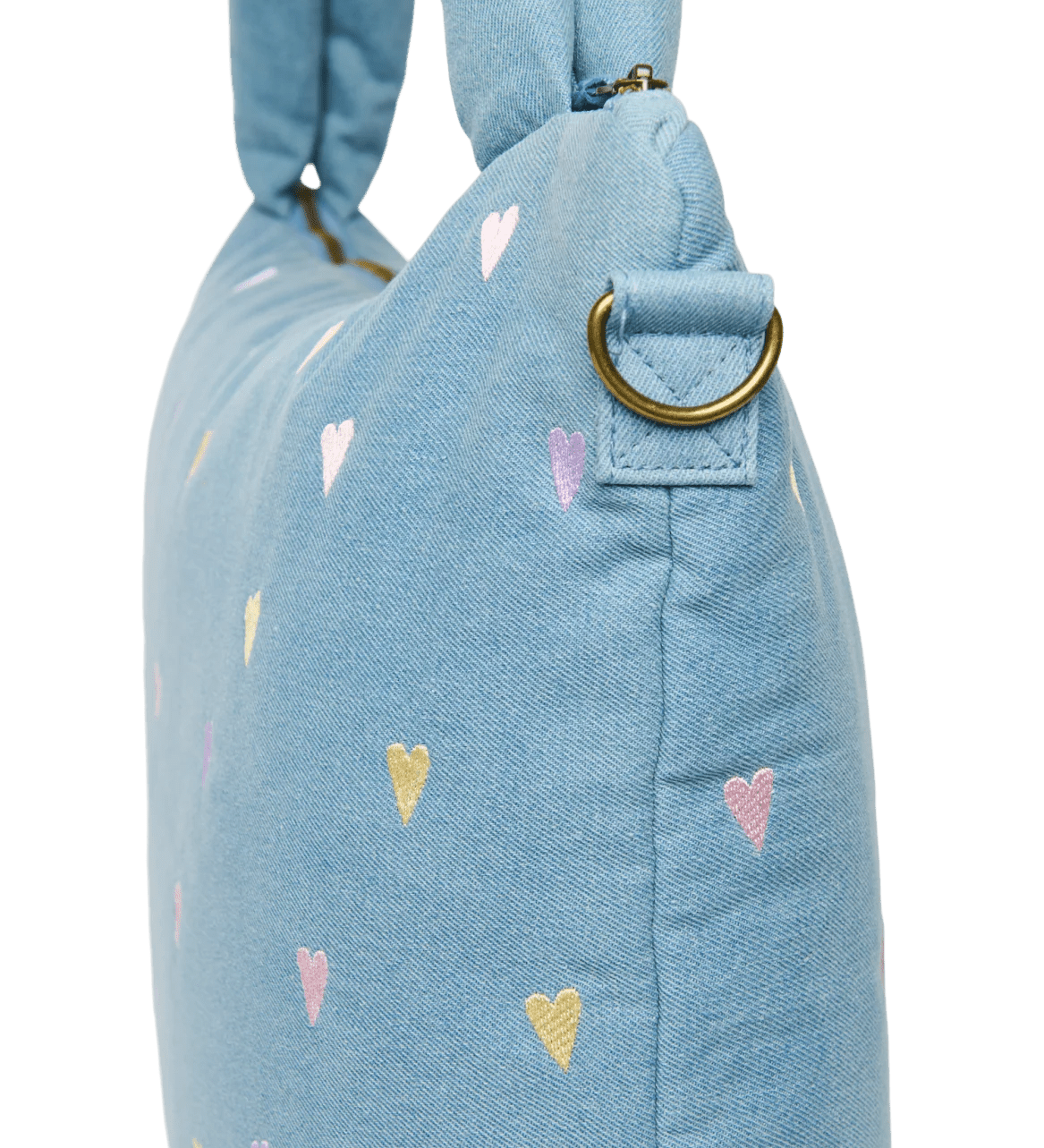 Přebalovací taška STUDIO NOOS Light Blue Hearts Denim | Lavly.cz