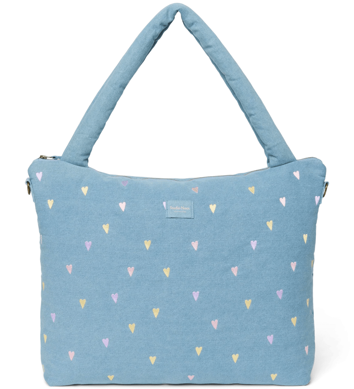 Přebalovací taška STUDIO NOOS Light Blue Hearts Denim | Lavly.cz