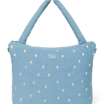 Přebalovací taška STUDIO NOOS Light Blue Hearts Denim | Lavly.cz