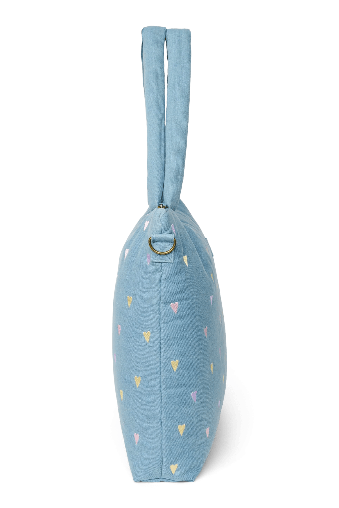 Přebalovací taška STUDIO NOOS Light Blue Hearts Denim | Lavly.cz