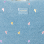 Přebalovací taška STUDIO NOOS Light Blue Hearts Denim | Lavly.cz