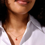 Přívěsek DESIGN LETTERS Darling Charm Cherry Zlato | Lavly.cz