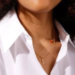 Řetízek DESIGN LETTERS Ruth s očky na přívěsky Zlato | Lavly.cz