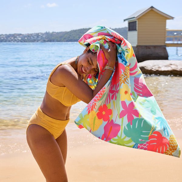 Rychleschnoucí plážová osuška DOCK & BAY Aloha Glow | Stylové doplňky pro děti a ženy | Lavly.cz
