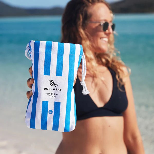 Rychleschnoucí plážová osuška DOCK & BAY Bondi Blue | Lavly.cz