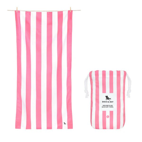 Rychleschnoucí plážová osuška DOCK & BAY Phi Phi Pink | Lavly.cz