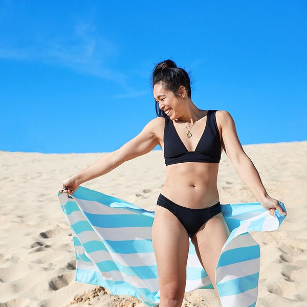 Rychleschnoucí plážová osuška DOCK & BAY Tulum Blue | Lavly.cz