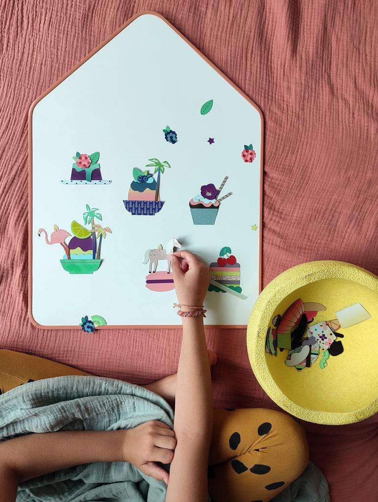 Sada magnetických obrázků Ma Cabane a Reves Cupcakes | Stylové doplňky pro děti a ženy | Lavly.cz