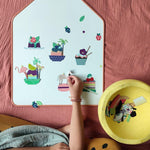 Sada magnetických obrázků Ma Cabane a Reves Cupcakes | Stylové doplňky pro děti a ženy | Lavly.cz