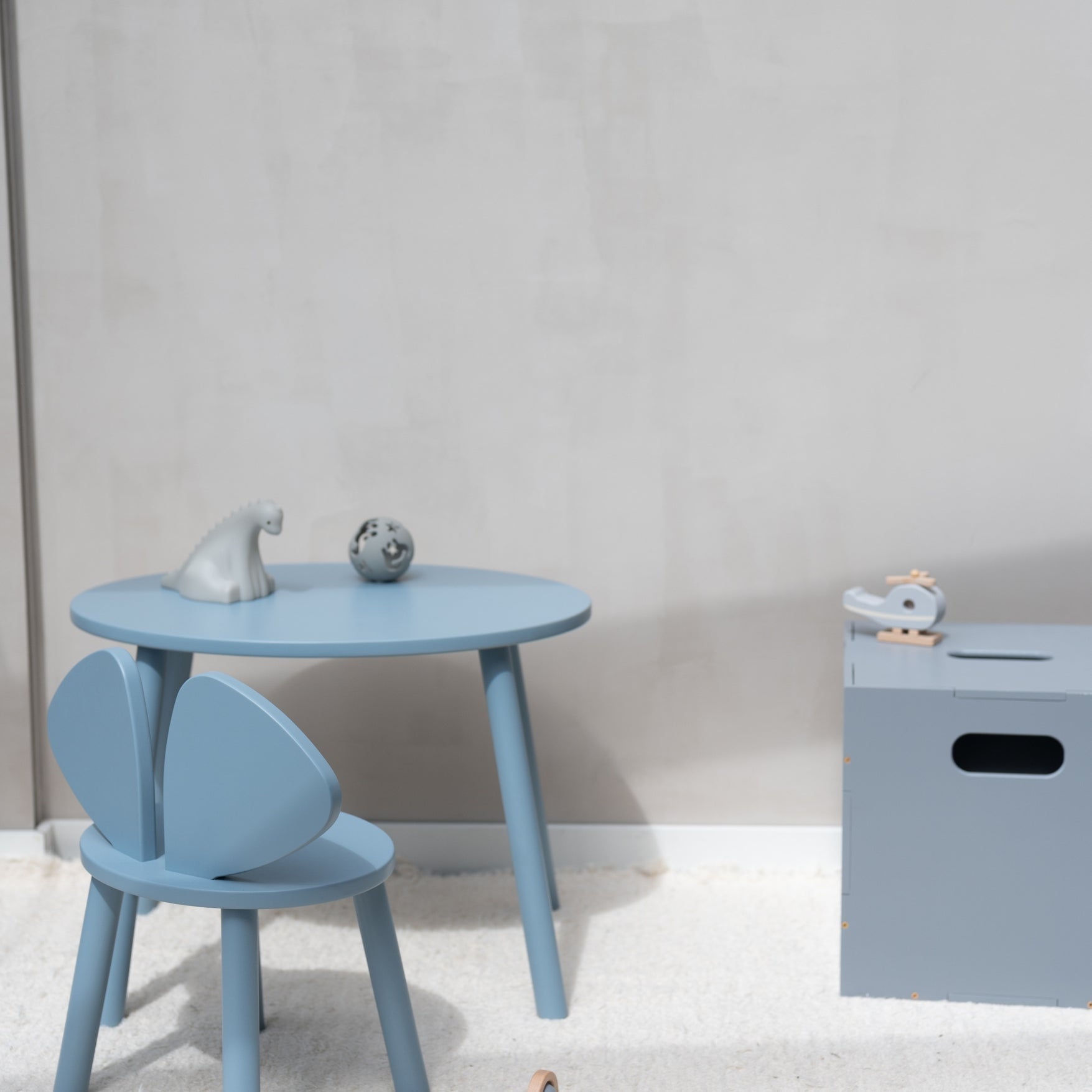 Sada židle a stolu Nofred Mouse Bříza Blue | Stylové doplňky pro děti a ženy | Lavly.cz